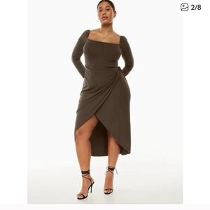 tiger mist red long sleeve dress SERAPHINE MAXI DRESS
